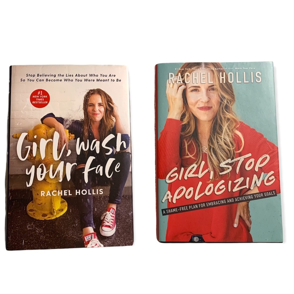 Rachel Hollis books Girl Wash Your Face Stop Apologizing set self help